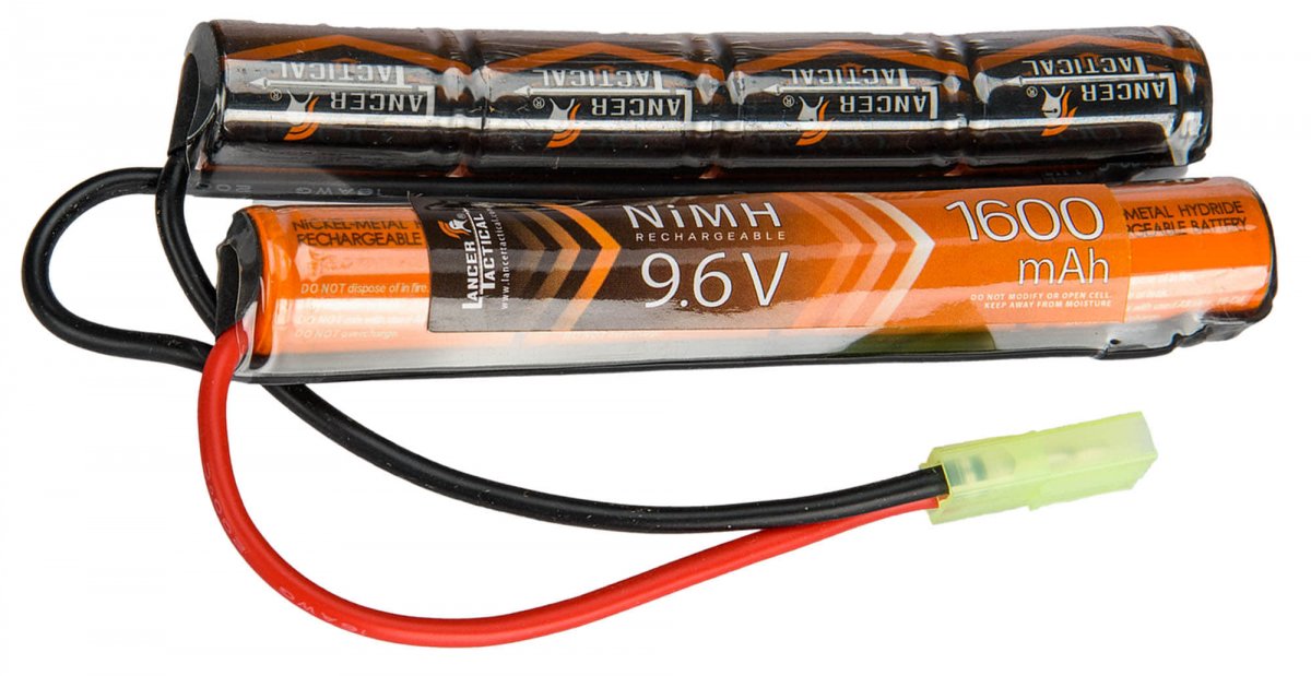 8.4V 1600Mah 2/3A Nimh Battery Mini Tamiya Plug And Charger For Airsoft