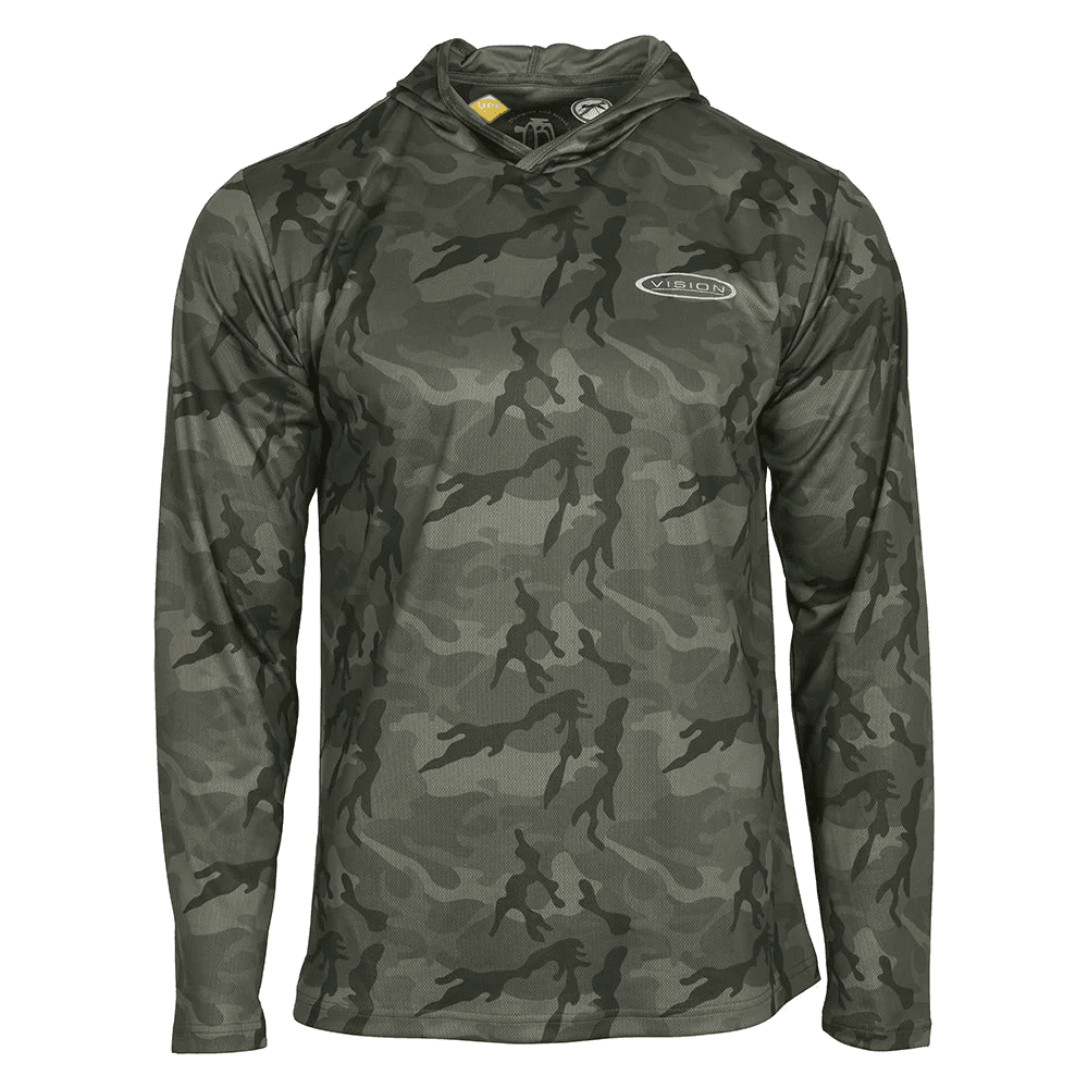 Vision Bamboo Bug & UV Hoodie Camo (Size: X-small)