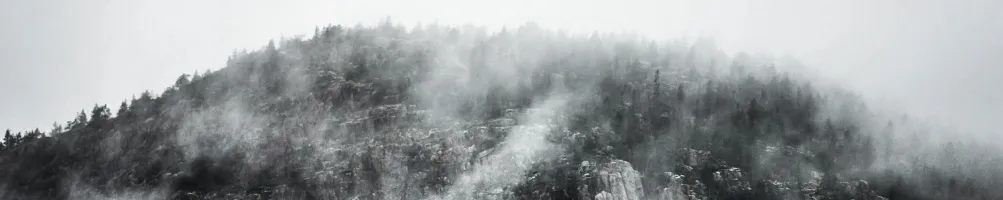 Swedish mountain in cold weather