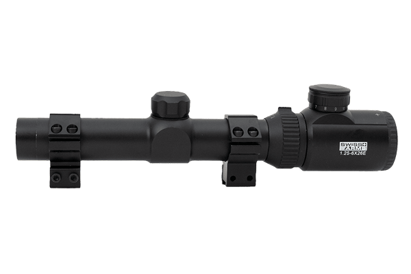 Swiss Arms 1,25-6x26E Belyst Optik med 9-11mm Fästen